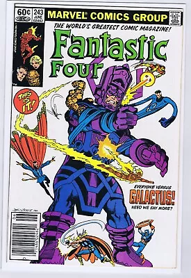Buy Fantastic Four 243 6.5 7.0   Nice Glossy High Grade Galactus Newstand Wk • 35.97£