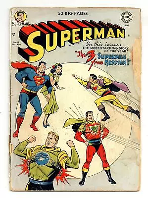 Buy Superman #65 FR 1.0 1950 1st App. Other Survivors Of Krypton • 166.03£