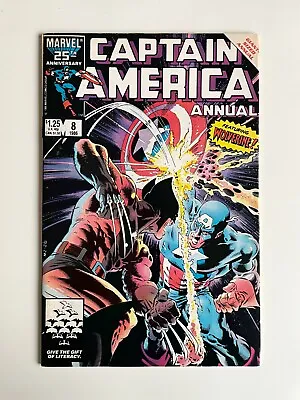 Buy Captain America Annual #8 (Marvel 1983) | Featuring Wolverine | Mike Zeck Cover • 24.95£