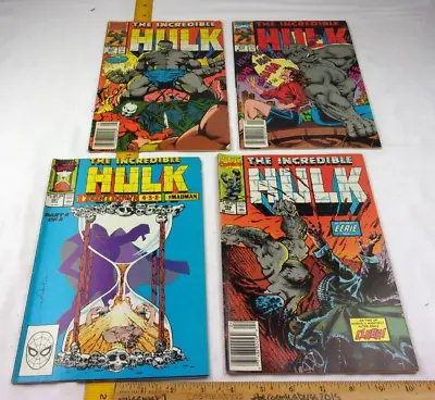 Buy Incredible Hulk 367 368 369 373 Comic Book Lot VG-F 1990 1st Dale Keown Art • 19.67£