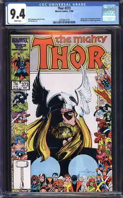 Buy Thor #373 Cgc 9.4 White Pages // Marvel Comics 1986 • 47.30£