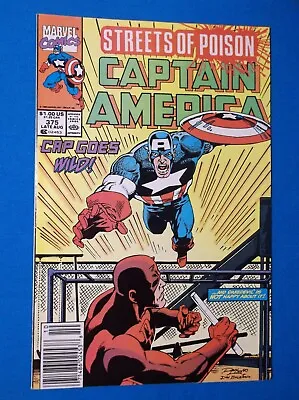 Buy Captain America # 375 - Fn/vf 7.0 - Drug Use Story - Daredevil Cover - Newsstand • 8£