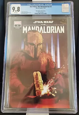 Buy Star Wars The Mandalorian #3 Mike Mayhew Variant CGC 9.8 With COA 640/800 • 239.38£