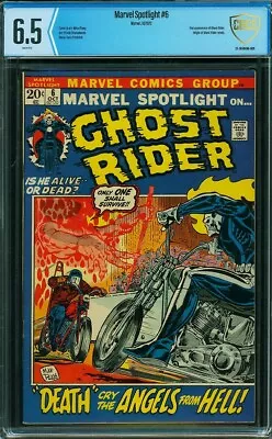 Buy Marvel Spotlight #6 CBCS 6.5 WP 1972 (2nd App Ghost Rider & Origin Retold) • 104.07£