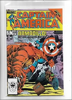 Buy Captain America #308 1985 Near Mint 9.4 3732 Armadillo • 11.95£