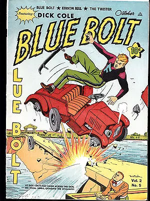 Buy Blue Bolt V 2 #5 1941 Novelty ''dick Cole-wonder Boy'' Intro Freezum ...fn • 90.50£