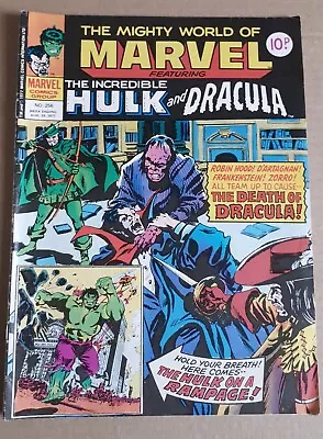 Buy The Mighty World Of Marvel: Hulk And Dracula (Marvel Comics) (#256, Aug 24 1977) • 4£