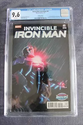 Buy Invincible Iron Man #9 Cgc 9.6 Variant 1st Riri Williams Marvel 2016 (sa) • 269.95£