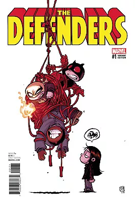 Buy DEFENDERS #1 SKOTTIE YOUNG BABY VARIANT COVER New Bagged And Boarded 2017 Series • 9.99£