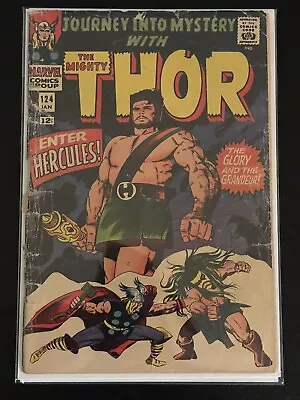 Buy Journey Into Mystery With The Mighty Thor #124 Marvel Hercules 1966 EST. G/VG • 23.98£