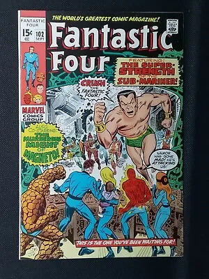 Buy FANTASTIC FOUR #102 1970 Marvel Comic Book Sub-Mariner Magneto Mid-Grade • 14.20£