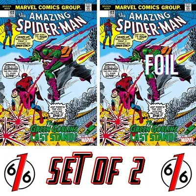 Buy AMAZING SPIDER-MAN #122 FACSIMILE EDITION SET With Exclusive FOIL Variant • 15.81£