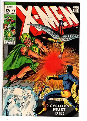 Buy X-men #54 (1969) - Grade 6.0 - 1st Appearance Of Living Pharoah & Alex Summers! • 55.43£