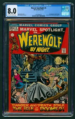 Buy Marvel Spotlight #4 CGC 8.0 OW/W Pages! 1st Appearance Darkhold! 1st Buck Cowan! • 127.12£