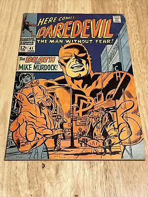 Buy Daredevil 41 Marvel Comics 1968 Death Of Mike Murdock • 12.11£