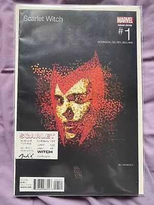 Buy Scarlet Witch 1 Sienkiewicz Hip Hop Variant SIGNED X2 (2016,Robinson/Del Rey) • 50£