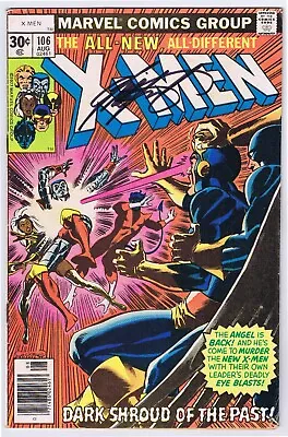 Buy Uncanny X-Men #106 GD Signed W/COA Chris Claremont 1977 Marvel Comics • 75.29£