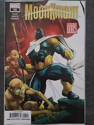 Buy Moon Knight Issue 26  First Print  Cover A - 02.08.23 Bag Board  • 4.95£