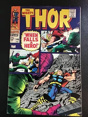Buy The Mighty Thor #149, Marvel 1968, Fn+ Condition, 2nd Wrecker, Inhumans Origins • 40.03£