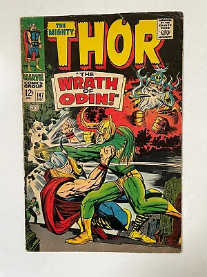 Buy The Mighty Thor 147 (1967) Stan Lee & Jack Kirby W/ Inhumans Origin! 6.0/FN • 22.91£
