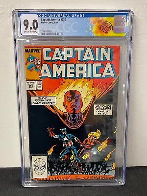 Buy Captain America Issue #356 Year 1989 CGC Graded 9.0 Special Label Comic Book • 94.61£