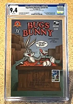 Buy Bugs Bunny Philatelic Special #1 CGC 9.4 DC Comics Commemorative 1st Day Stamp🔥 • 31.23£