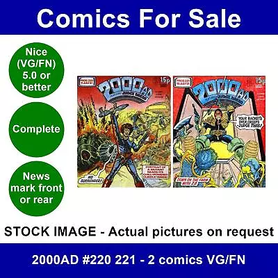 Buy 2000AD #220 221 - 2 Comics VG/FN • 5.49£