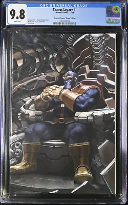 Buy Thanos Legacy #1 ~ 11/18 Marvel Frankie's Comics Virgin Variant ~ CGC 9.8 WP • 4.20£