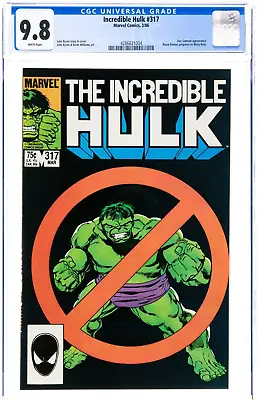 Buy 🔥 CGC 9.8 INCREDIBLE HULK #317 Bruce Banner Proposes To Betty Ross Marvel 1986 • 124.92£