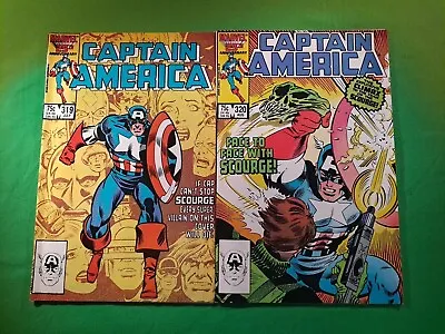 Buy CAPTAIN AMERICA #319 & #320/ 1986 /Marvel/ Scourge/ Great Condition/Bagged  • 7.09£
