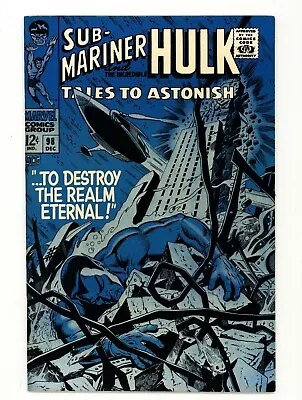 Buy Tales To Astonish 98 NM 9.4 OWW Sub-Mariner Cover 1967 • 169.91£