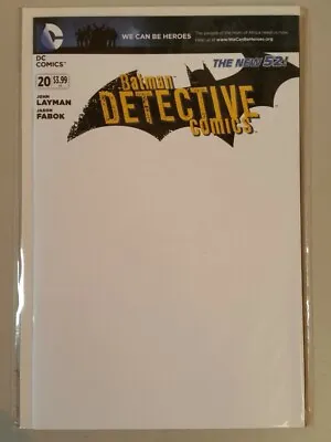 Buy Detective Comics #20 Blank Variant Batman Dc Comics Jul 2013 Nm+ (9.6 Or Better) • 14.99£