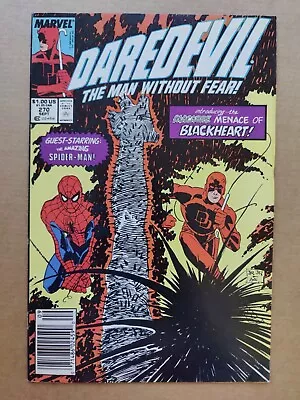 Buy Daredevil 270 FN+ Newsstand 1st Appearance Of Blackheart Spider-Man Marvel 1989 • 15.02£