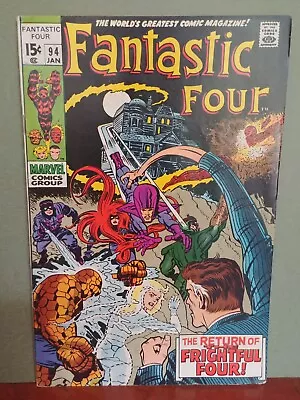 Buy Fantastic Four #94  1st App Agatha Harkness & Ebony Marvel   7.0 • 75.92£