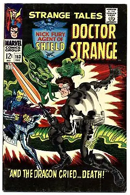 Buy STRANGE TALES #163 VG/F, Jim Steranko SHIELD, Dr. Strange, Marvel Comics 1967 • 23.72£