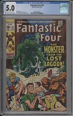 Buy Fantastic Four #97 - Cgc 5.0 -  The Monster From The Lost Lagoon  • 85.38£