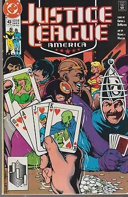 Buy Dc Comics Justice League America #43 (1990) 1st Print F • 2£