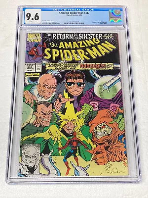 Buy Amazing Spider-Man 337 CGC 9.6 NM+ Return Of The Sinister Six Erik Larson Marvel • 51.25£