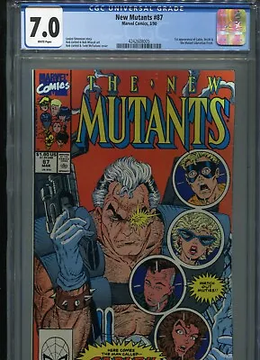 Buy New Mutants #87  (First Cable)  CGC 7.0  White Pages • 87.34£