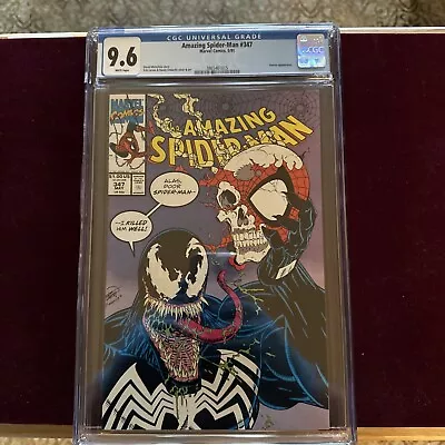 Buy Amazing Spider-Man #347 CGC 9.6 White Pages Venom Marvel Comics 1991 • 135£