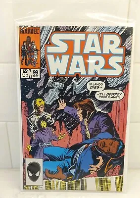 Buy Star Wars #99 Marvel Comics 1985- Hon Solo And Lando Calrissian Cover.  • 14.24£