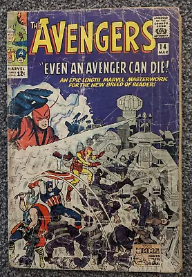 Buy The Avengers 14. 1965 Silver Age. Even Avengers Can Die! • 12.48£