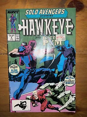 Buy Marvel Comics - Solo  Avengers Starring Hawkeye #8 - July 1988 - VFN • 5£