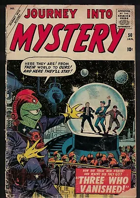 Buy MARVEL ATLAS Comics 2.5 G+ Journey Into Mystery 50 1959 Joe Sinnet 3 Who Vanish • 73.99£