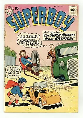 Buy Superboy #76 GD/VG 3.0 1959 • 28.15£
