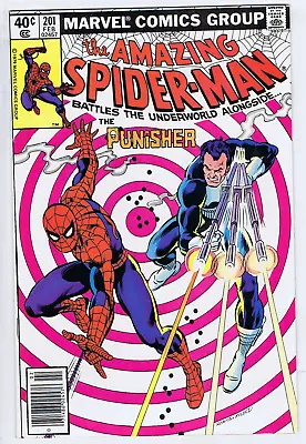 Buy Amazing Spider-Man#201 Marvel 1980 Battles The Underworld Alongside The Punisher • 31.98£