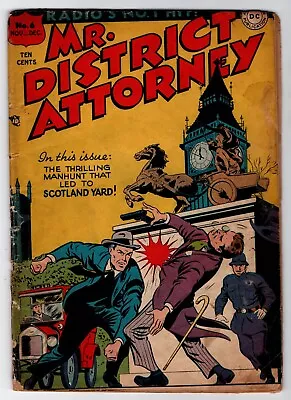 Buy Mister District Attorney #6  G 2.0  1948 DC Crime   DOUBLE COVER • 124.38£