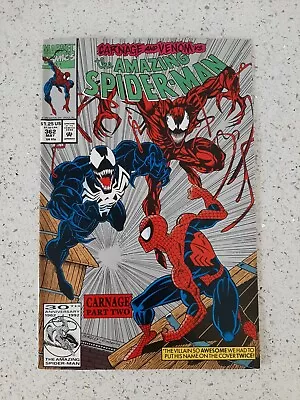 Buy Amazing Spiderman #362 2nd Print Silver Cover. 2nd App Carnage • 35£