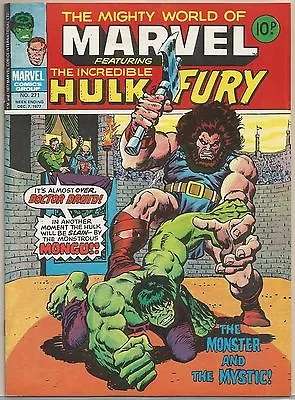Buy The Incredible Hulk And Fury #271 : Vintage Comic Book : December 1977 • 7.95£