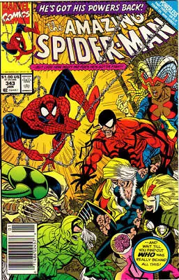 Buy Amazing Spider-Man, The #343 (Newsstand) VF; Marvel | Erik Larsen Tarantula - We • 7.08£